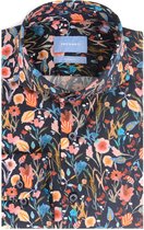 Overhemd stretch met gekleurde bloemenprint - Tailore Fit