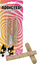 Addicted Sticks – Kattenspeeltje gemaakt met Madnip – Met Kattenkruid - 10 x ø 1 cm – 2 Stuks
