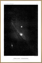 JUNIQE - Poster met kunststof lijst Le Monde Physique -30x45 /Zwart