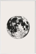 JUNIQE - Poster in kunststof lijst Lunar -20x30 /Grijs & Ivoor