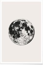 JUNIQE - Poster Lunar -30x45 /Grijs & Ivoor