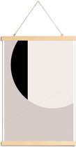 JUNIQE - Posterhanger Black Side -20x30 /Grijs & Wit