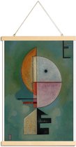 JUNIQE - Posterhanger Kandinsky - Upward -20x30 /Groen & Oranje