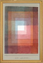 JUNIQE - Poster in houten lijst Klee - White Framed Polyphonically