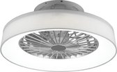LED Plafondlamp met Ventilator - Plafondventilator - Trinon Farali - 30W - Aanpasbare Kleur - Rond - Mat Wit - Kunststof
