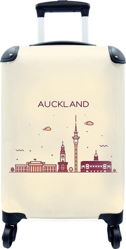 Koffer - Auckland - Nieuw-Zeeland - Skyline - Past binnen 55x40x20 cm en  55x35x25 cm -... | bol.com