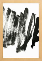 JUNIQE - Poster met houten lijst Black On White -13x18 /Wit & Zwart