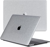 Lunso Geschikt voor MacBook Pro 16 inch (2019) cover hoes - case - Glitter Zilver