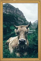 JUNIQE - Poster met houten lijst A Natural Habitat -20x30 /Bruin &