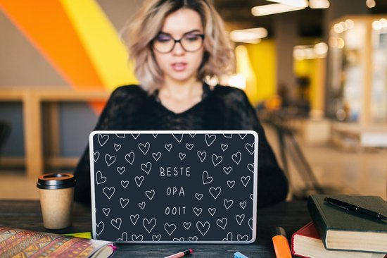 Sticker pour ordinateur portable - 11,6 pouces - Proverbes - Cadeau de la Vaderdag - Grand-père - Citation - Meilleur grand-père de tous les temps - 30x21cm - Autocollants pour ordinateur portable - Peau pour ordinateur portable - Housse