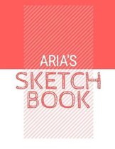 Aria's Sketchbook: Personalized red sketchbook with name