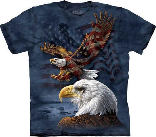 T-shirt Eagle Flag Collage