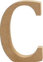 Letter. C. H: 8 cm. 1.5 cm. mdf - 1 st