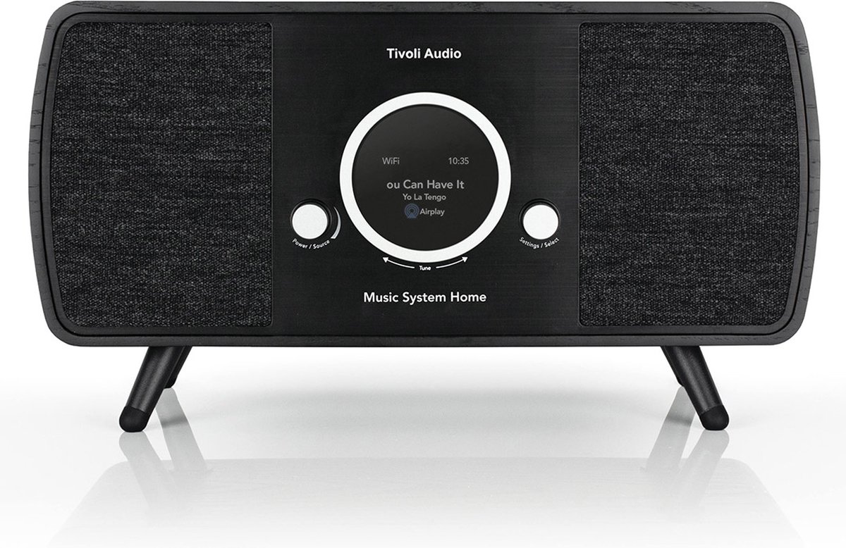 Tivoli Audio - Music System Home (Gen. 2) - Alles-in-een-Hifi-systeem - Zwart/Zwart
