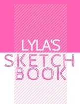 Lyla's Sketchbook: Personalized Crayon Sketchbook with Name