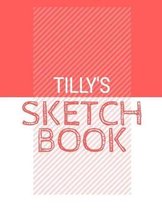 Tilly's Sketchbook: Personalized red sketchbook with name