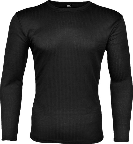 Thermoshirt Heren - Zwart - Maat M | Gianvaglia Thermo Ondergoed | Heat Booster Series