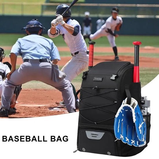 Bat Bags Baseball - Honkbal- en softbaluitrustingstas | Lichtgewicht, waterdichte uitrustingstas voor jongeren en volwassenen T-bal, softbaluitrusting en accessoires
