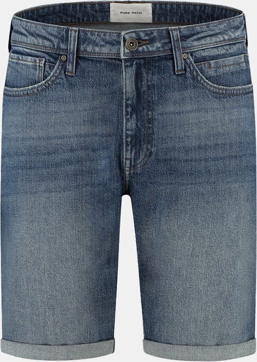 Purewhite Regular Fit Denim Short The Miles