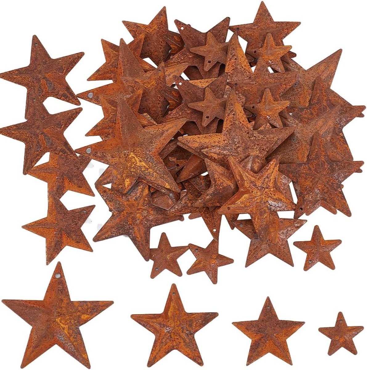48 Rustieke Metalen Sterren: Vintage Decor Voor Kerst En Onafhankelijkheidsdag