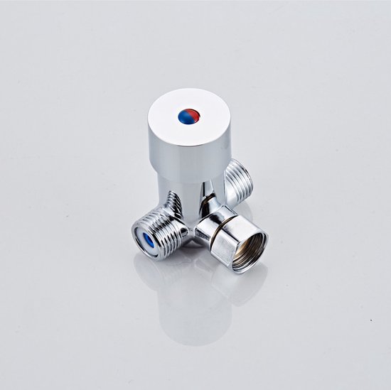 Mitigeur eau chaude - G1/2 - Mitigeur thermostatique - 3 voies - Messing Massief - Noyau de valve en céramique - pour lavabo de salle de bain cuisine