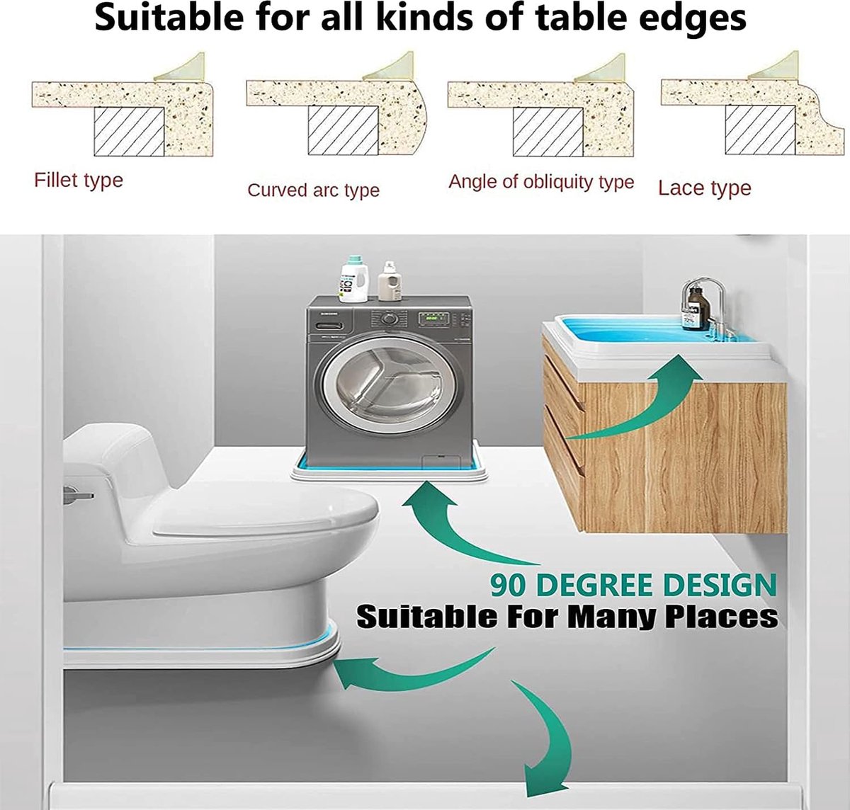ZHXQ 80 CM Siliconen Natte Kamer Badkamer Vloer Seal Inklapbare Douche Drempel Water Dam Douche Barrière Splash Guard Natte Kamer Badkamer Vloer Afdichtstrip