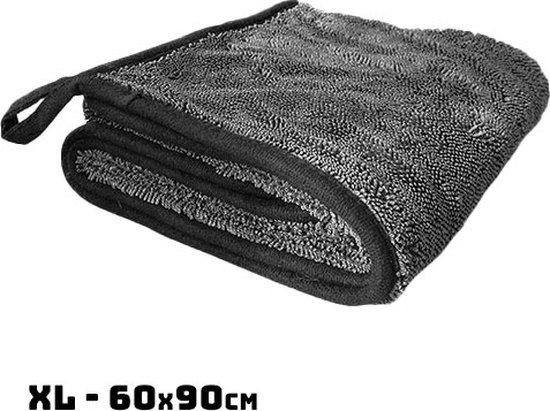 Propex Parts Microvezeldoek droogdoek XL 60cm x 90cm - Super Absorberend - Geschikt voor Auto & Glas - Zwart