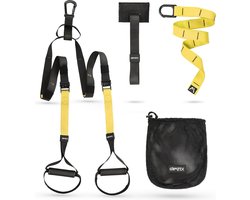 Gymtek® TRX Suspension Trainer Set - Weerstandsbandenset, Fitnessbanden, Weerstandsbanden, TRX Resistance Band - voor Fitness, Krachttraining, Fysiotherapie, Calisthenics, Crossfit