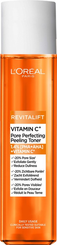 L'Oréal Paris Revitalift Vitamin C* Pore Perfecting Toner - Zacht Exfolierend...