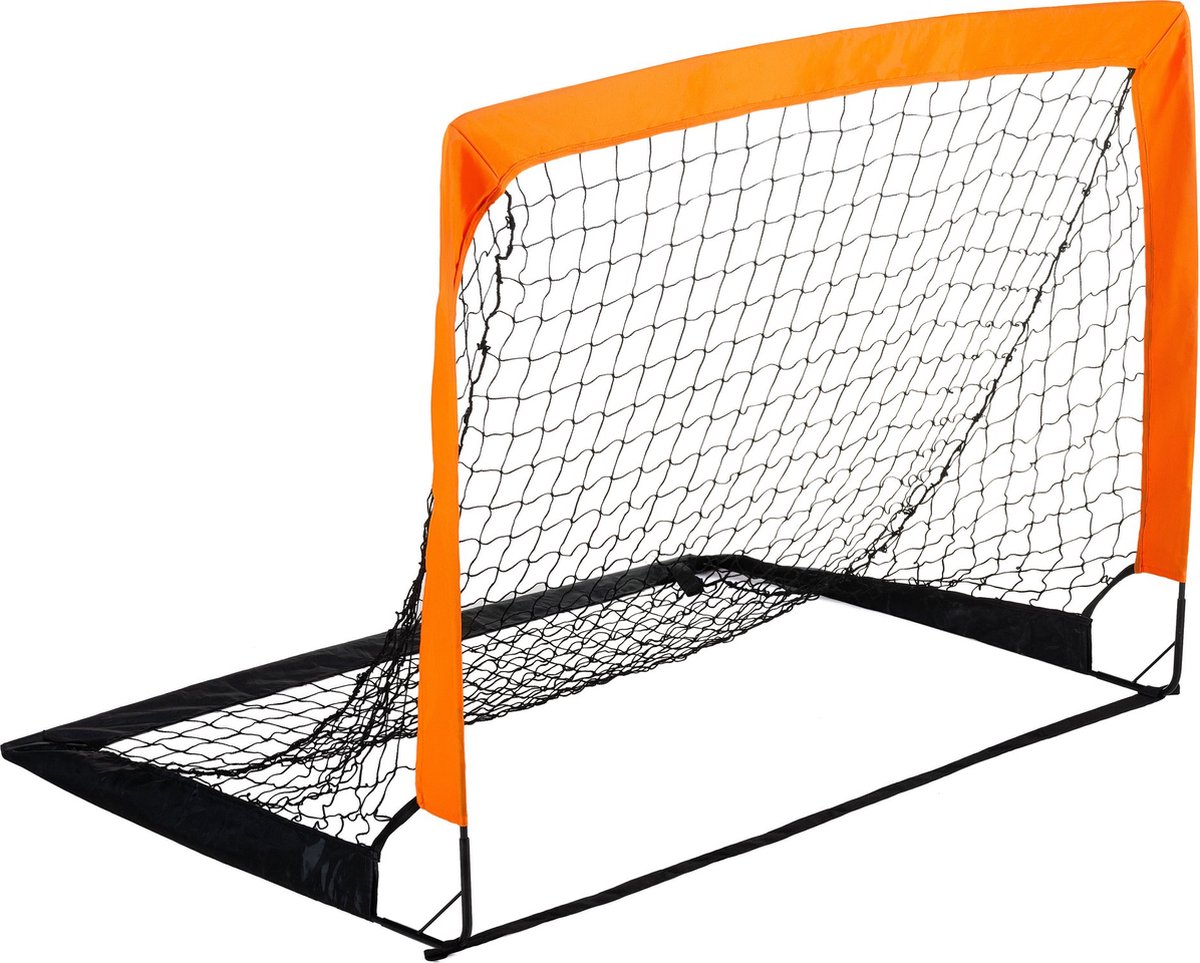 Outtec® Voetbaldoel - 120 x 90 x 90 cm - Voetbal Doel voor Kinderen en Volwassenen - Inclusief Net, Grondanker - voor Tuin, Voetbaltraining