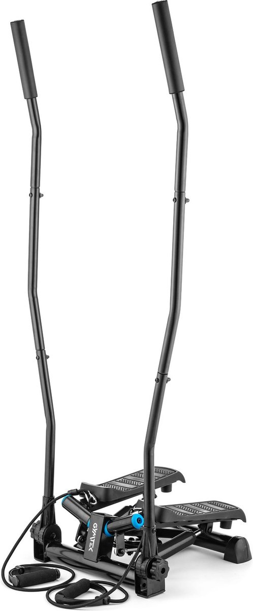 Gymtek® Stepper met Display - Inclusief Weerstandsbanden - tot 120 kg - met Stappenteller en Calorieënteller - Fitness, Pilates, Workout - XST700