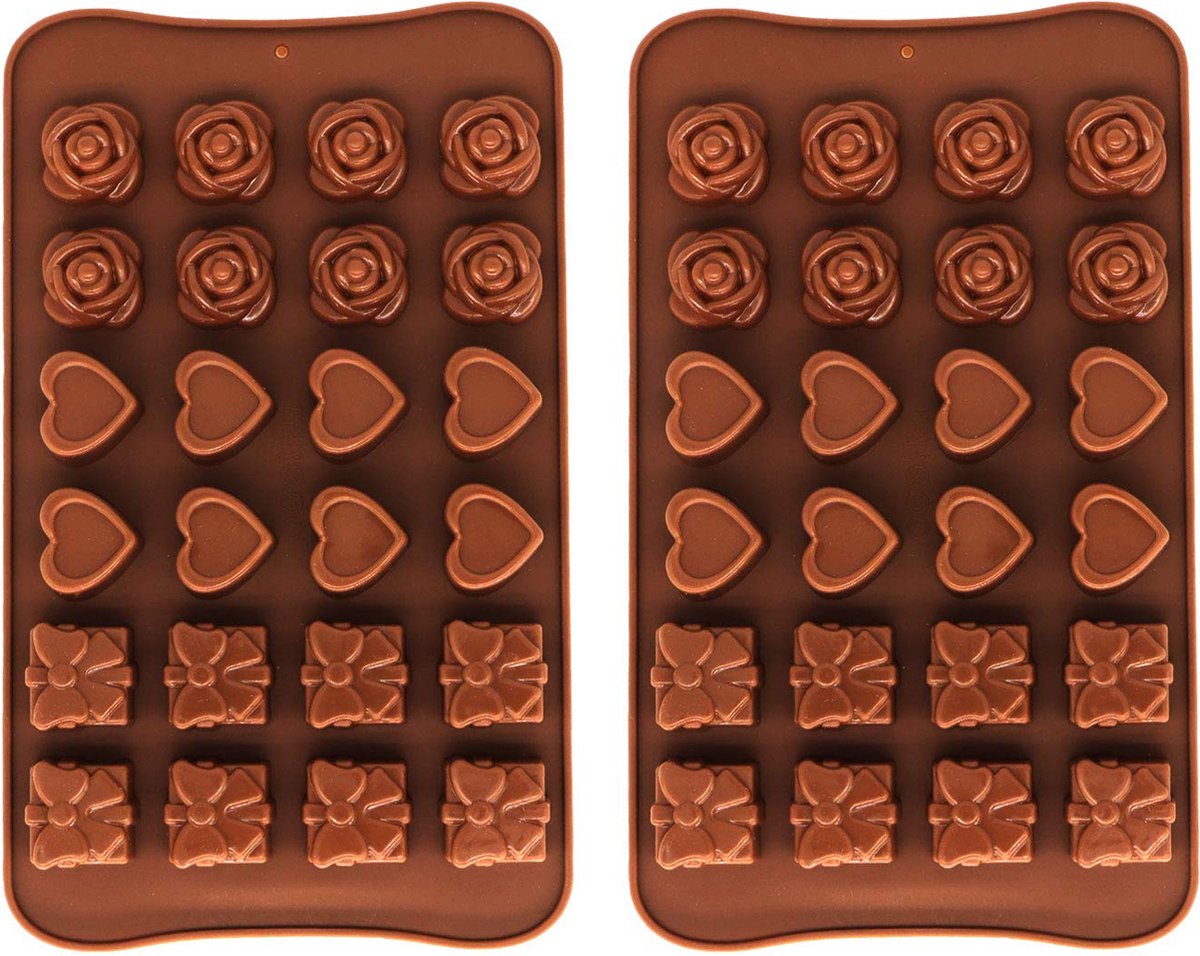 Goodivery ® Veelzijdige 3D Siliconen Bakvorm Set voor Chocolade en Snoep