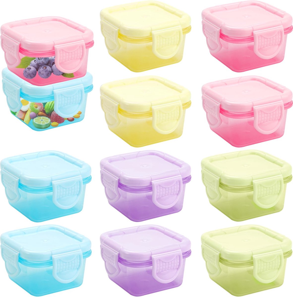 Goodivery ® Set van 10 Lekvrije Bewaardozen met Deksel voor Keuken en Vrieskast