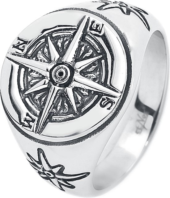 etNox Compass Heren Ring - Neutraal - XL