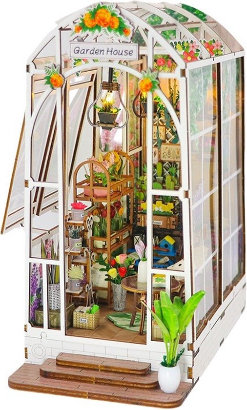 DIY Book Nook Kit Tuinhuis - Miniatuurhuis voor kinderen en volwassenen