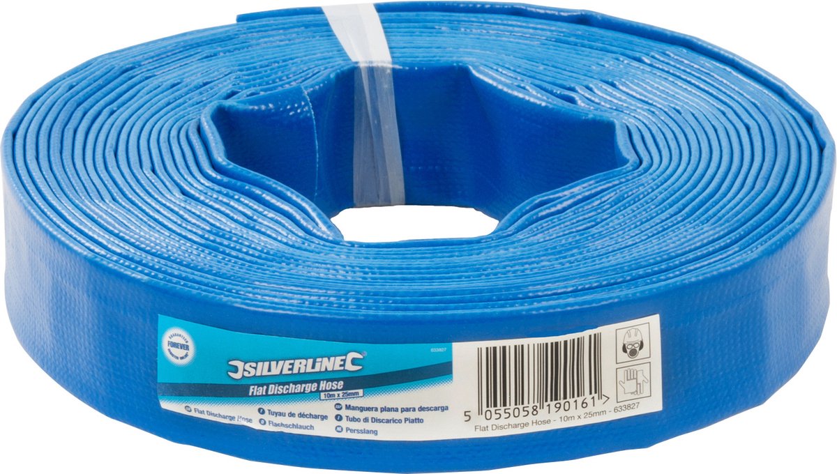 Tuyau De Décharge Plat Silverline 10 M X 50 Mm – Neuf – Outils Jardin