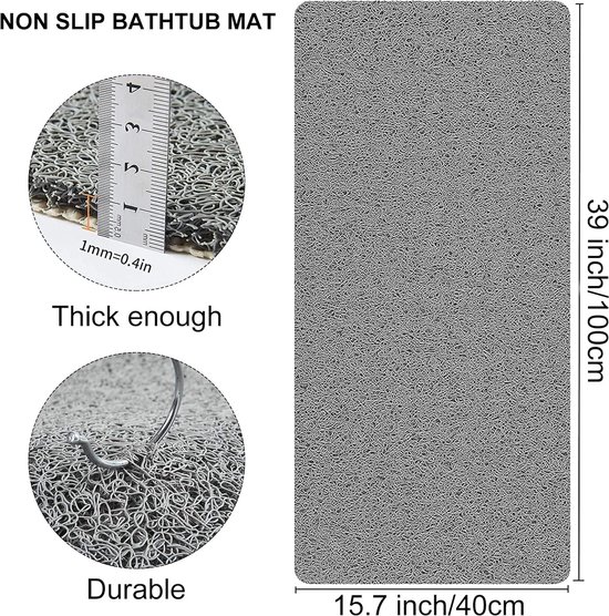 Douchemat, antislip, 60 x 120 cm, douchemat, douchemat, douchemat, pvc