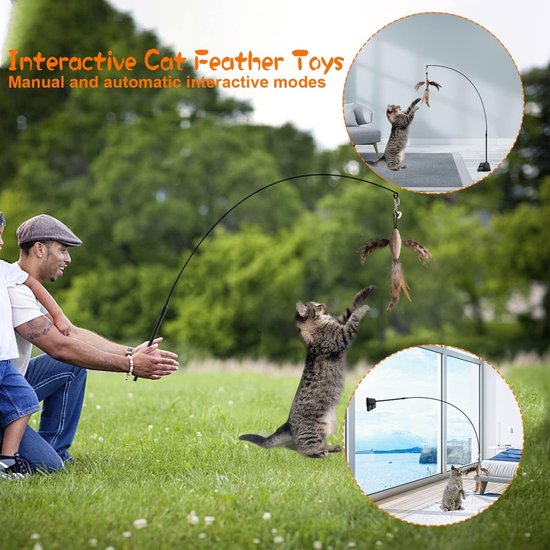 5 stuks kattenspeelgoed, zelfbezigheid, hangend deurkozijnen, interactief kattenspeelgoed met bel, hangend rekbaar kattenspeelgoed, kattenspeelgoed voor kattenuitloop en tegen verveling