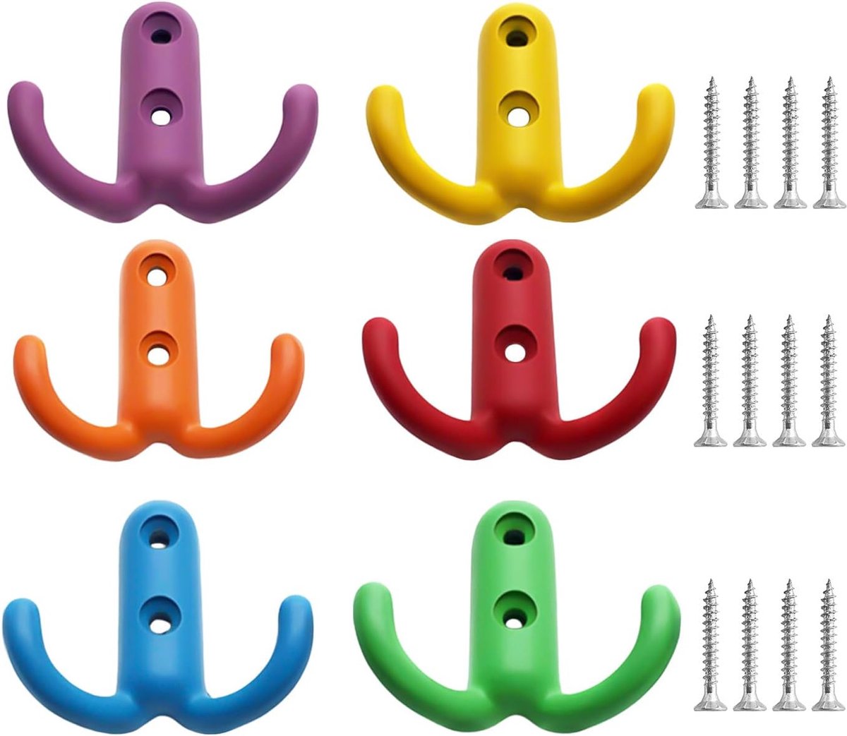 Zelfklevende Handdoekhaakjes Zwart | Set van 4 | RVS | GRATIS Verzending