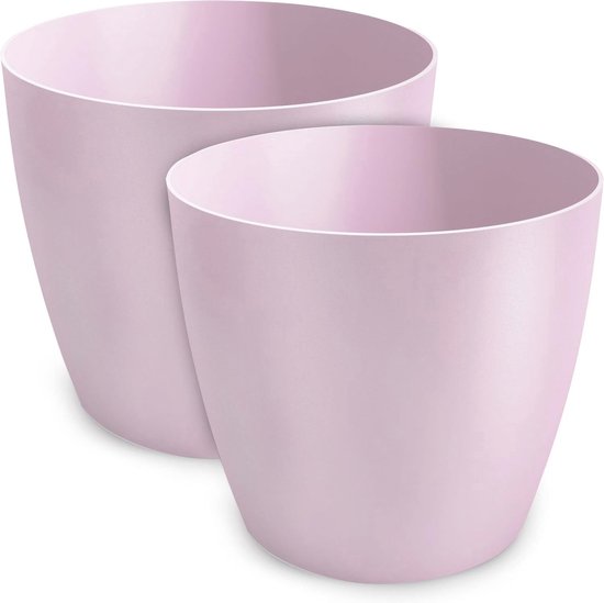 Pro Garden Plantenpot/bloempot - Tuin Buiten - Kunststof - Mat Goud D20 Cm