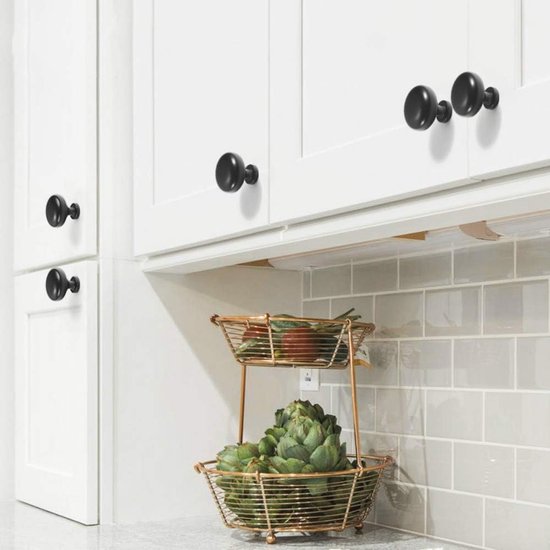 4 stuks gouden meubelknoppen, ladeknoppen van goud met schroeven, ronde greep met gat, moderne ronde goudkleurige knoppen, voor kast, commode, lade, kast, keuken, dressoir