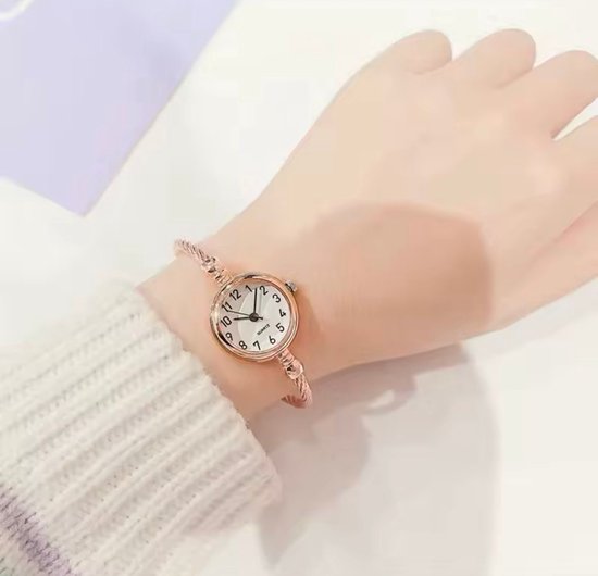 Montre Femme Luxe - Bracelet As Rosé - Rosé - Acier Inoxydable