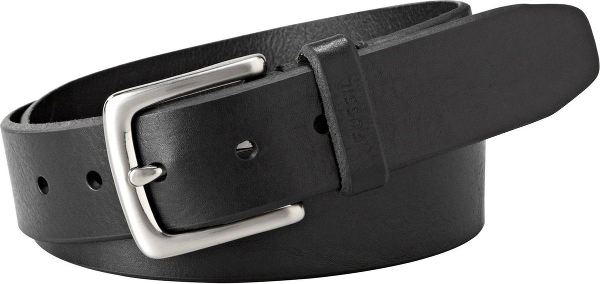 FOSSIL Leren Riem Joe Belt W105 Black Zwart
