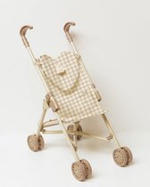 Bol.com Mrs Ertha Poppenwagen/Doll Stroller/Buggy - Soft Squares aanbieding