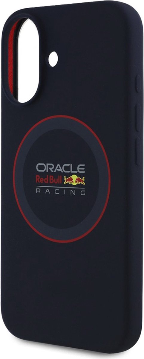 Red Bull Racing Silicone Red Ring Back Cover hoesje met MagSafe voor Apple iPhone 16 Plus - Donkerblauw van Merkloos — afbeelding 5