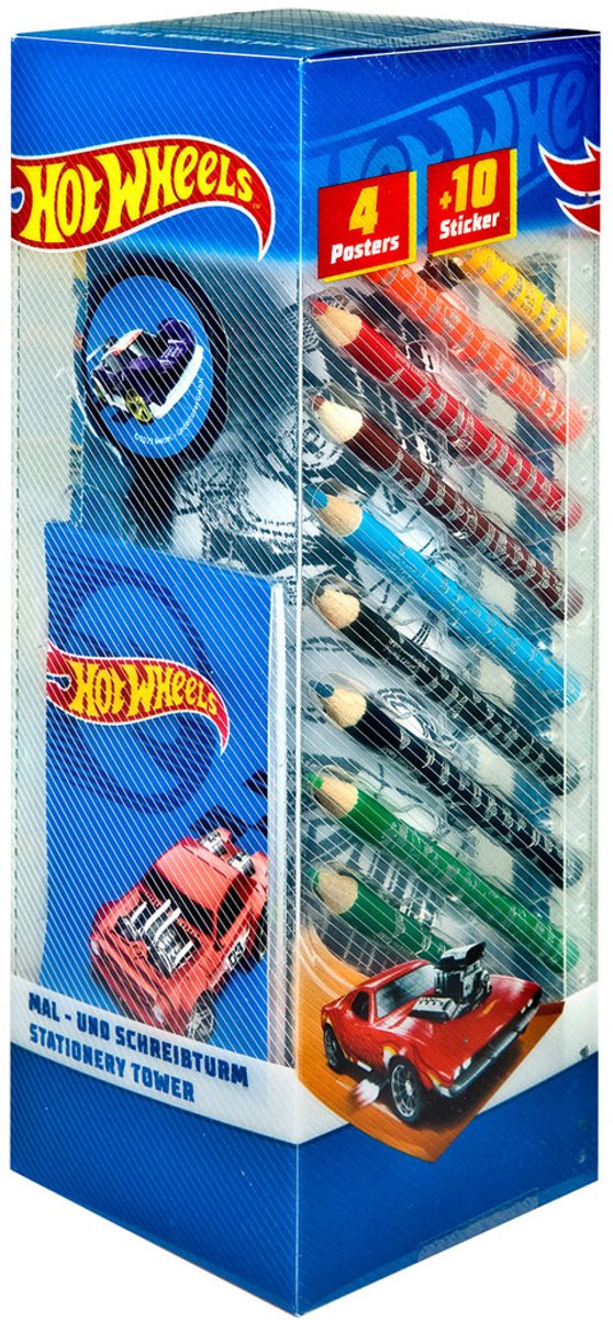 Hot Wheels Teken- en schrijftoren 35 stuks