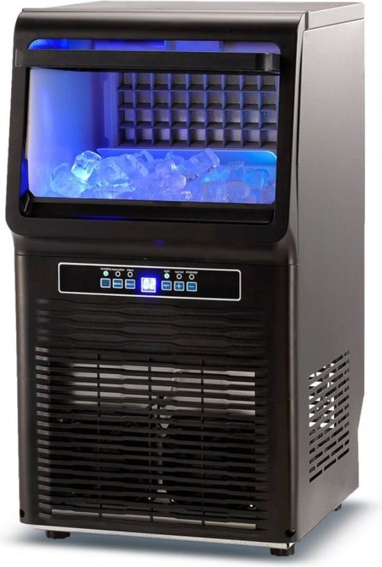 VEVOR Commerciële IJsmachine 50 kg/dag 50 IJsblokjes LED-display | VEVOR NL