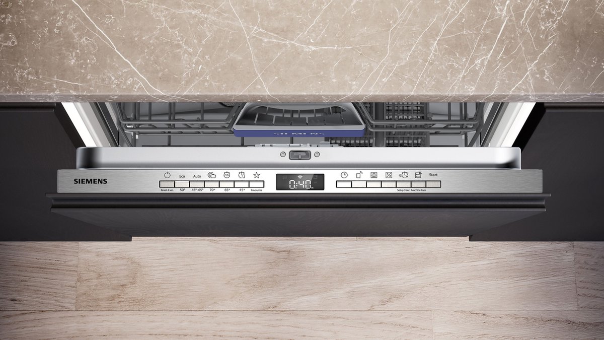 Siemens SN63EX04TE - iQ300 - Inbouwvaatwasser - 60 cm - Energielabel B - Home Connect - varioSpeed Plus je vaat tot wel drie keer zo snel schoon - infoLight — afbeelding 4