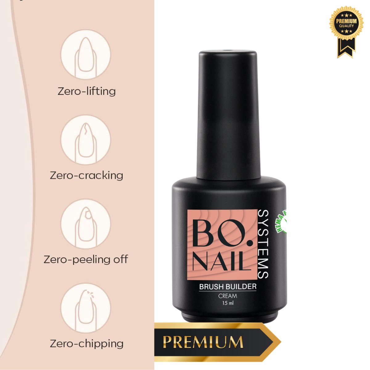 Goedkoopste GUAPÀ® BIAB Builder Gel In A Bottle | BIAB Nagellak | Gelnagels Starterspakket | Nagellak | Gellak | HEMA Free | Builder Gel | 15 ml Creamy Pink