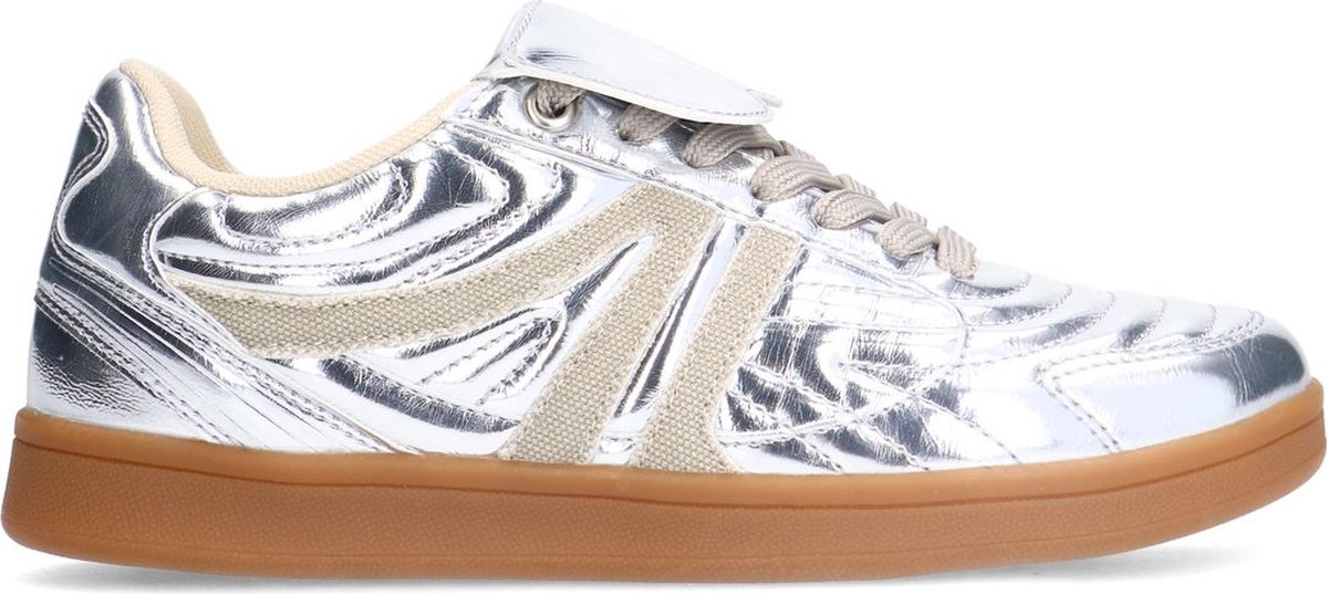 Sacha - Dames - Zilveren metallic sneakers - Maat 37